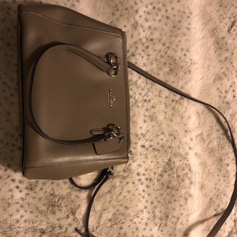 Grey coach purse